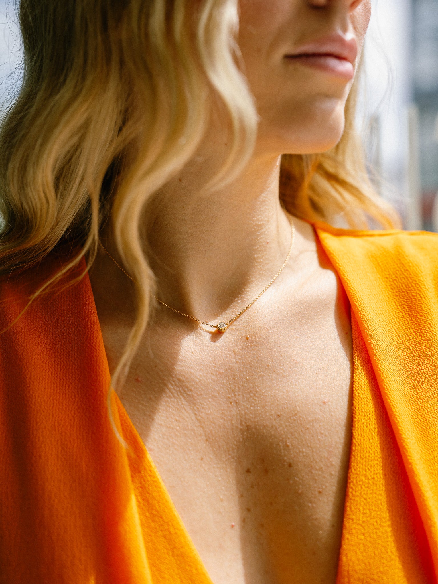 0.3ct Diamond + 18K Gold Necklace