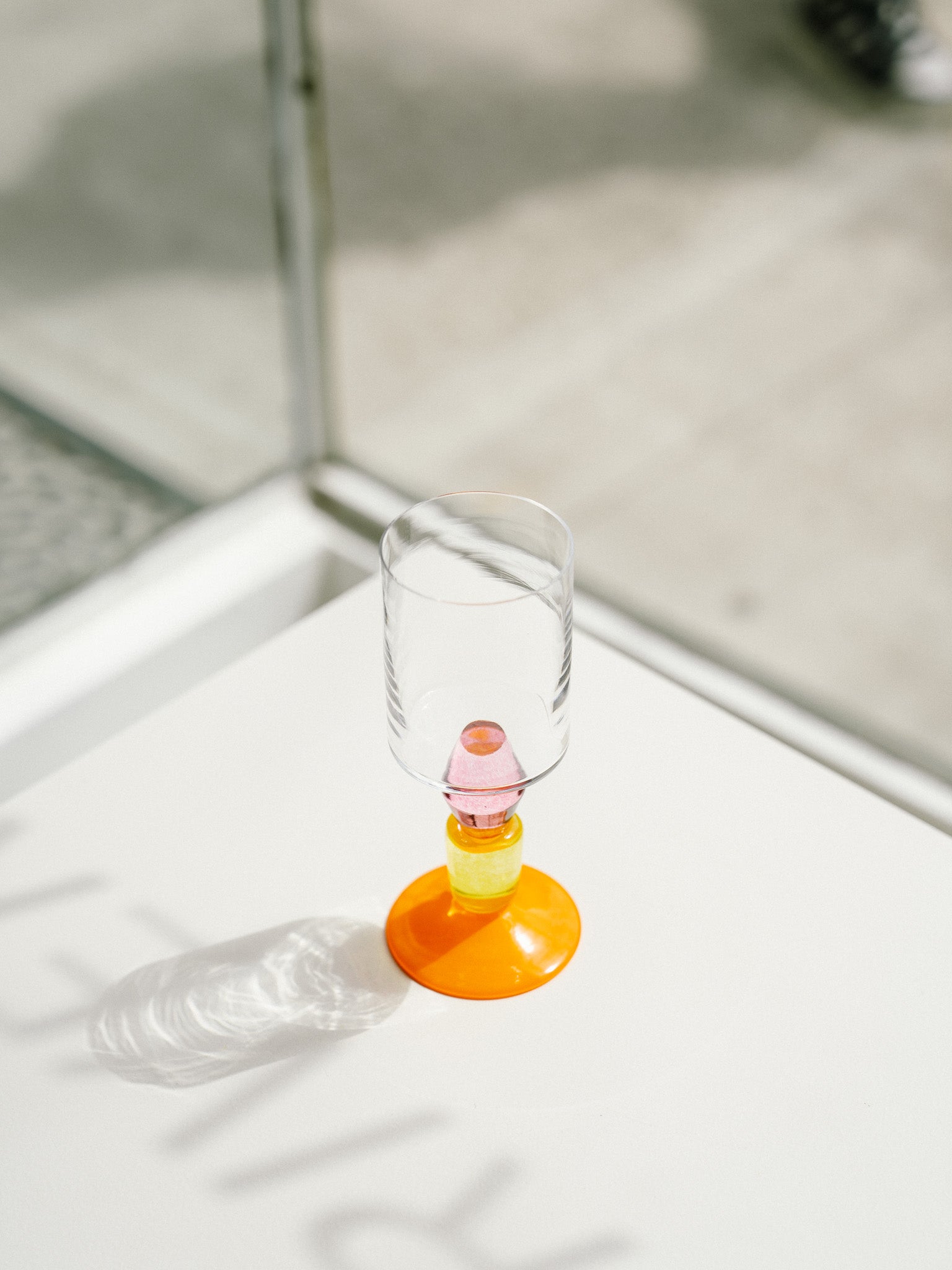 Miami Wine Glass with Bright Stack