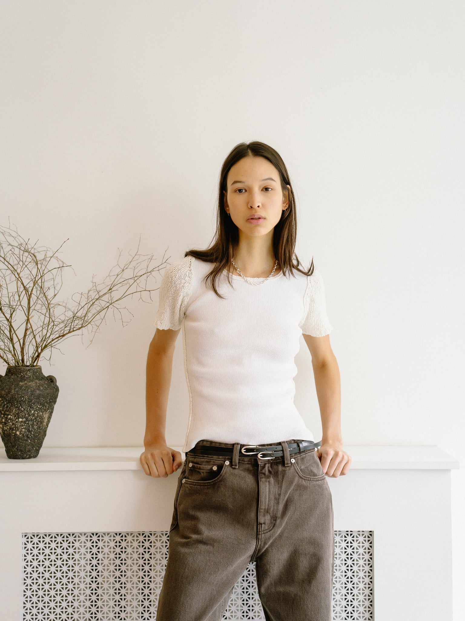 Twin Tongue Belt (Black)