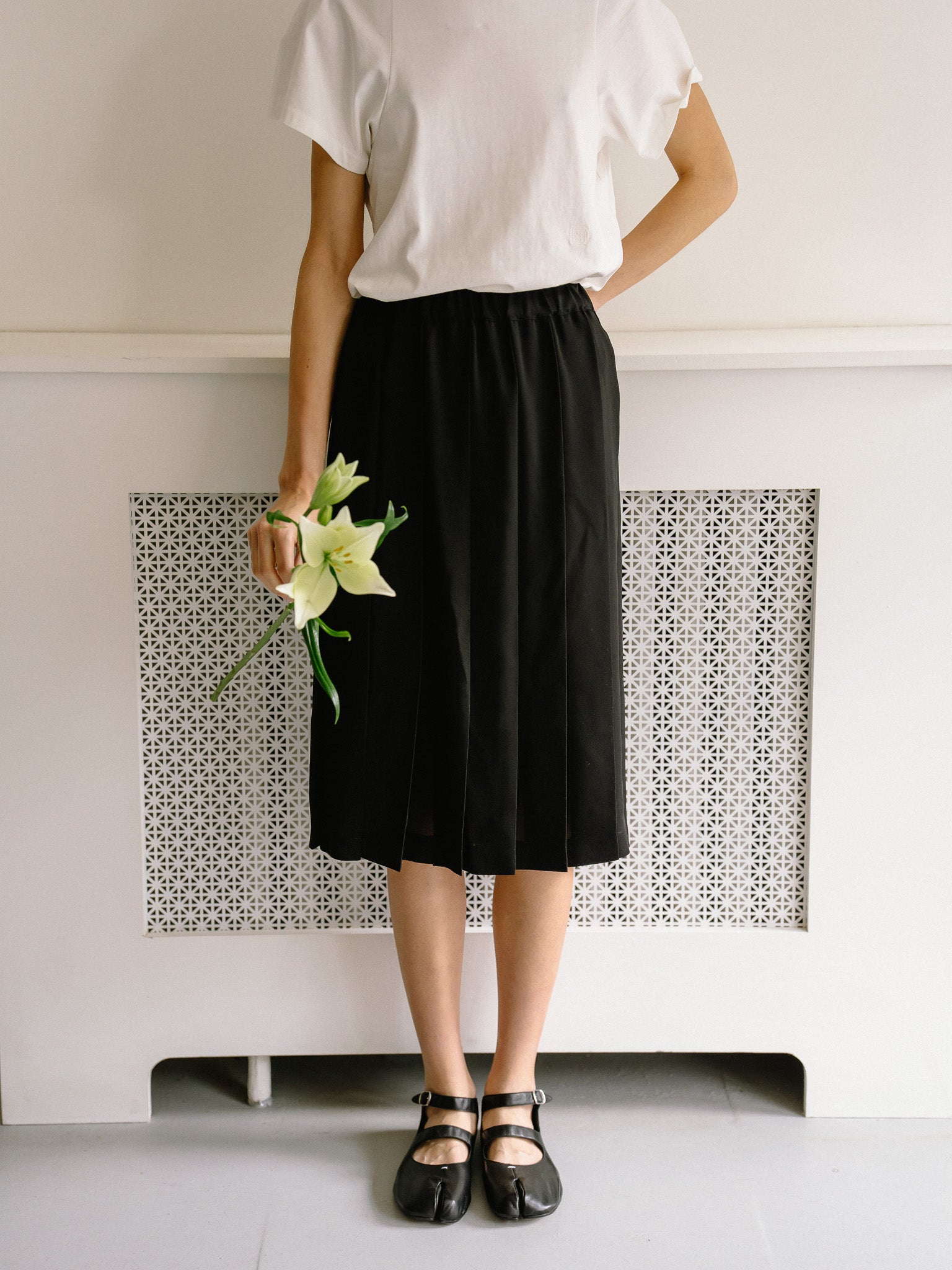 Fluid Pleated Skirt