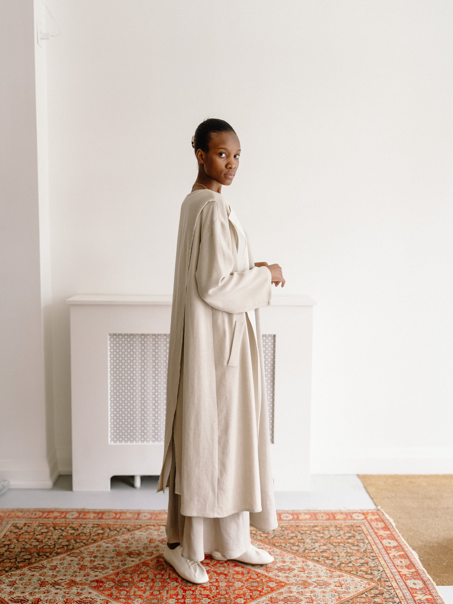 Trench Crepe Linen (Natural)