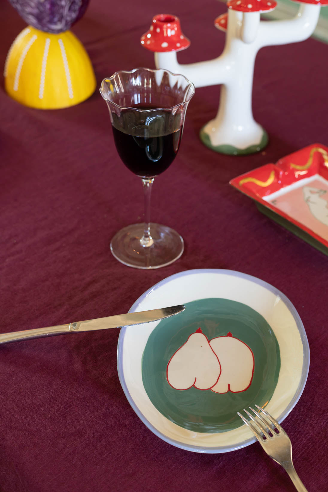 Like Apple and Pear Oval Plate