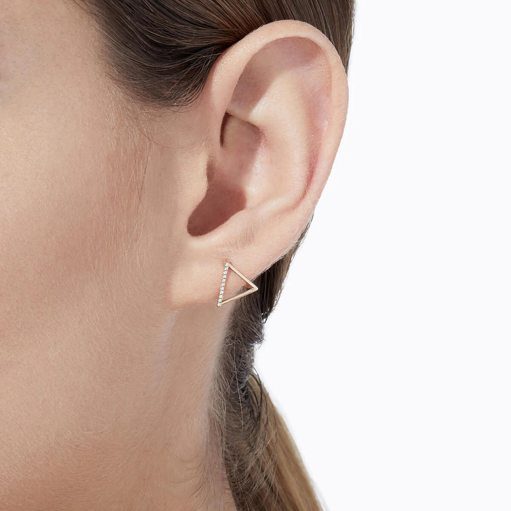 Diamond Triangle Earrings 10