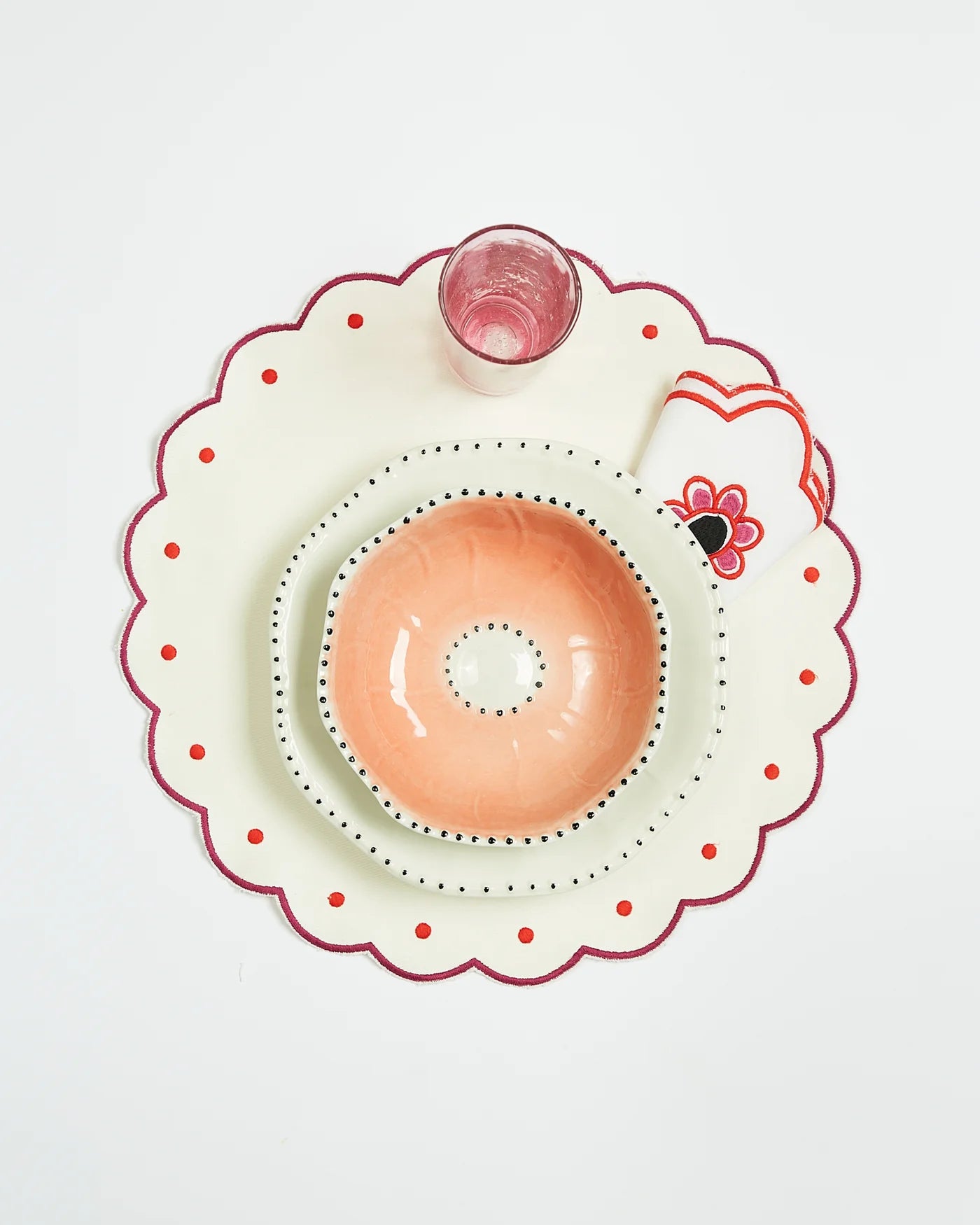 White Poppy Dinner Plate