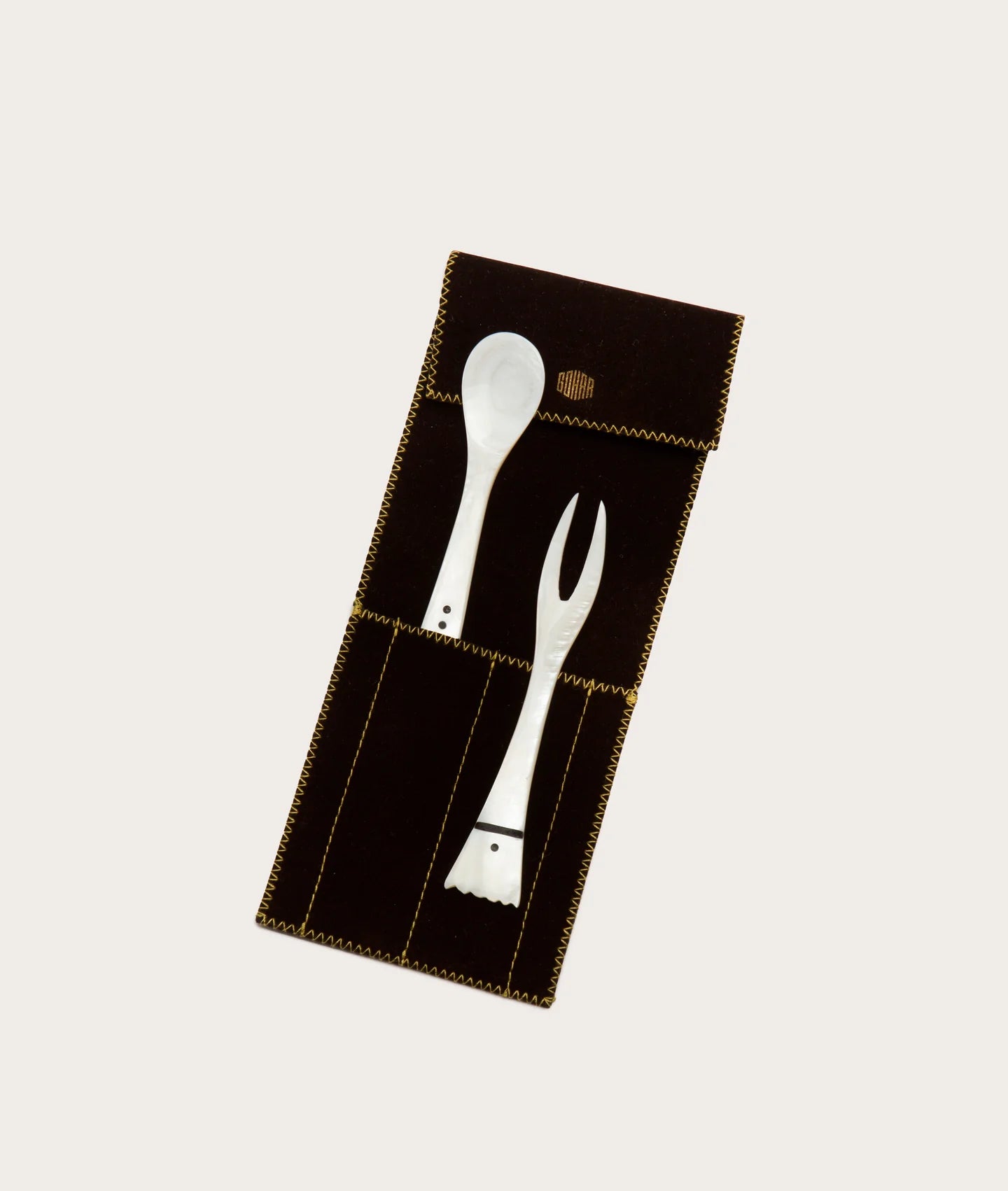Mother of Pearl Pick and Spoon Set