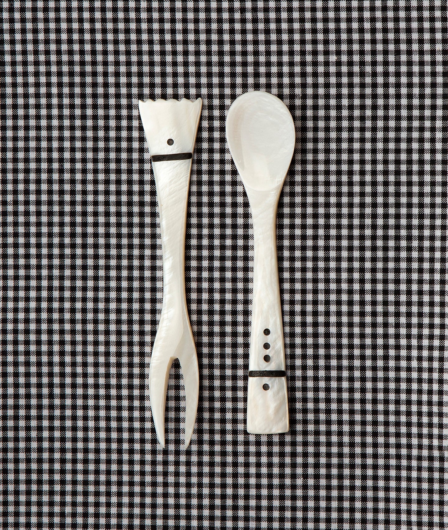 Mother of Pearl Pick and Spoon Set