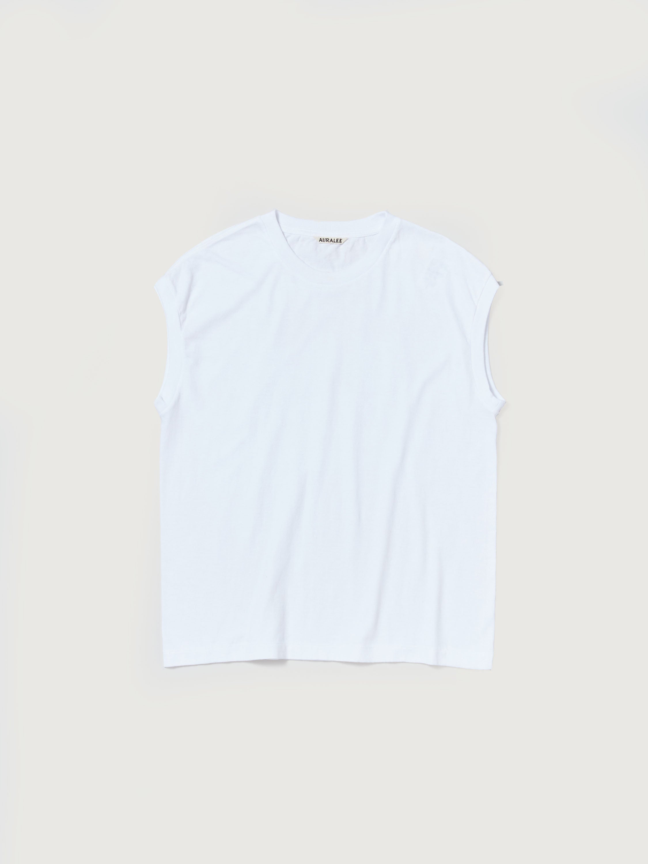 Seamless Crew Neck Sleeveless (White)