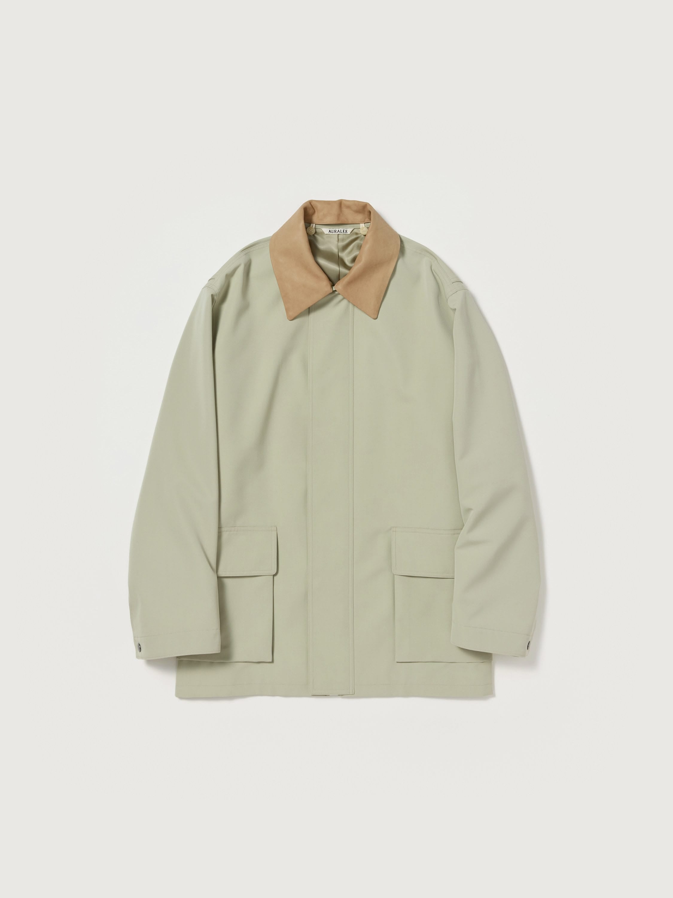 Wool Max Canvas Blouson (Pale Olive)